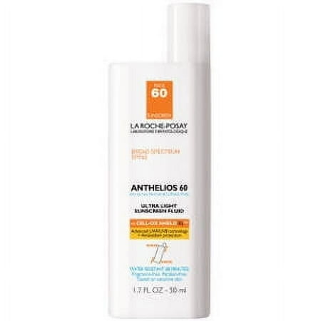 La Roche-Posay Anthelios Ultra Light Fluid Sunscreen for Face SPF 60 1.7 fl oz Pack of 2