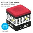 Felson Billiards Supplies Pool Chalk 12 Pack, Red Pool Table
