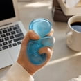 thumbnail image 3 of Transparent Blue Gel Squishy Toy with Shape Design, Single Piece, Blue, for Daily Relaxation, Squishy Toy, 3 of 3