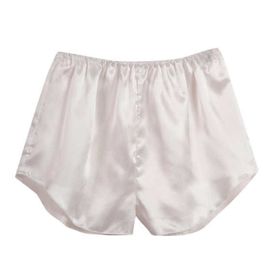 Bibifish Womens Satin Sleep Shorts Style 4002 Soft Breathable Boyshort Panties Comfy Stretch Daily Wear Underwear Briefs Basic Sleepwear For Ladies