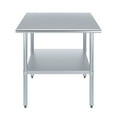 thumbnail image 2 of 30" x 36" Stainless Steel Work Table with Undershelf Food Prep NSF Utility Work Station, 2 of 9