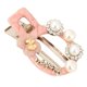 thumbnail image 3 of Pinzas para el pelo Yinane Novia Flor Cristal Nupcial Rosado, 3 of 8
