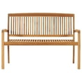 thumbnail image 2 of Charmma 2-Seater Stacking Patio Bench 50.6" Solid Teak Wood, 2 of 6
