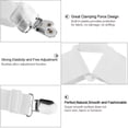 thumbnail image 1 of Triangle Bed Mattress -4pcs Adjustable Triangle Bed Mattress Sheet Holder Straps Clips Gripper Fasteners(White), 1 of 7