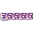 thumbnail image 3 of Ambesonne Cartoon Fabric by the Yard Upholstery, Clouds and Paint Splash, 1 Yard, Violet and Pale Salmon, 3 of 5