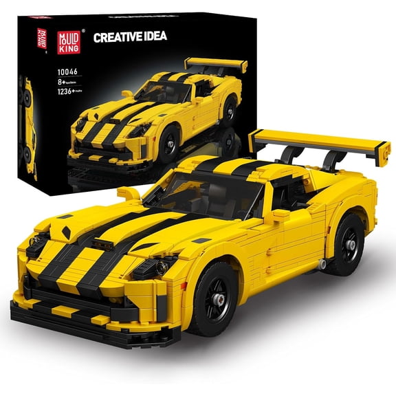 Supercar Building Block Kits, Dodge Viper Car Model Building Sets, MOC Car Gift for Kids/Adult Collections Enthusiasts, 1236 Pieces