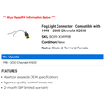thumbnail image 2 of Fog Light Connector - Compatible with 1998 - 2000 Chevy K2500 1999, 2 of 2