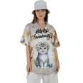 thumbnail image 4 of Happy Anniversary Scottish Fold Celebrates Wedding Love Family Party Hawaiian Shirt Breathable Summer Unisex Merch Cat Lover Kitten Owner Gifts - 01015, 4 of 6