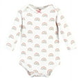 thumbnail image 3 of Hudson Baby Infant Girl Thermal Long Sleeve Bodysuits, Creative Rainbows, 3-6 Months, 3 of 7