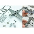 thumbnail image 3 of 1:48 Escala de plástico de modelo ensamblado Avión Avión Modelo de avión Plata SM SunniMix Aeronave en miniatura, 3 of 4