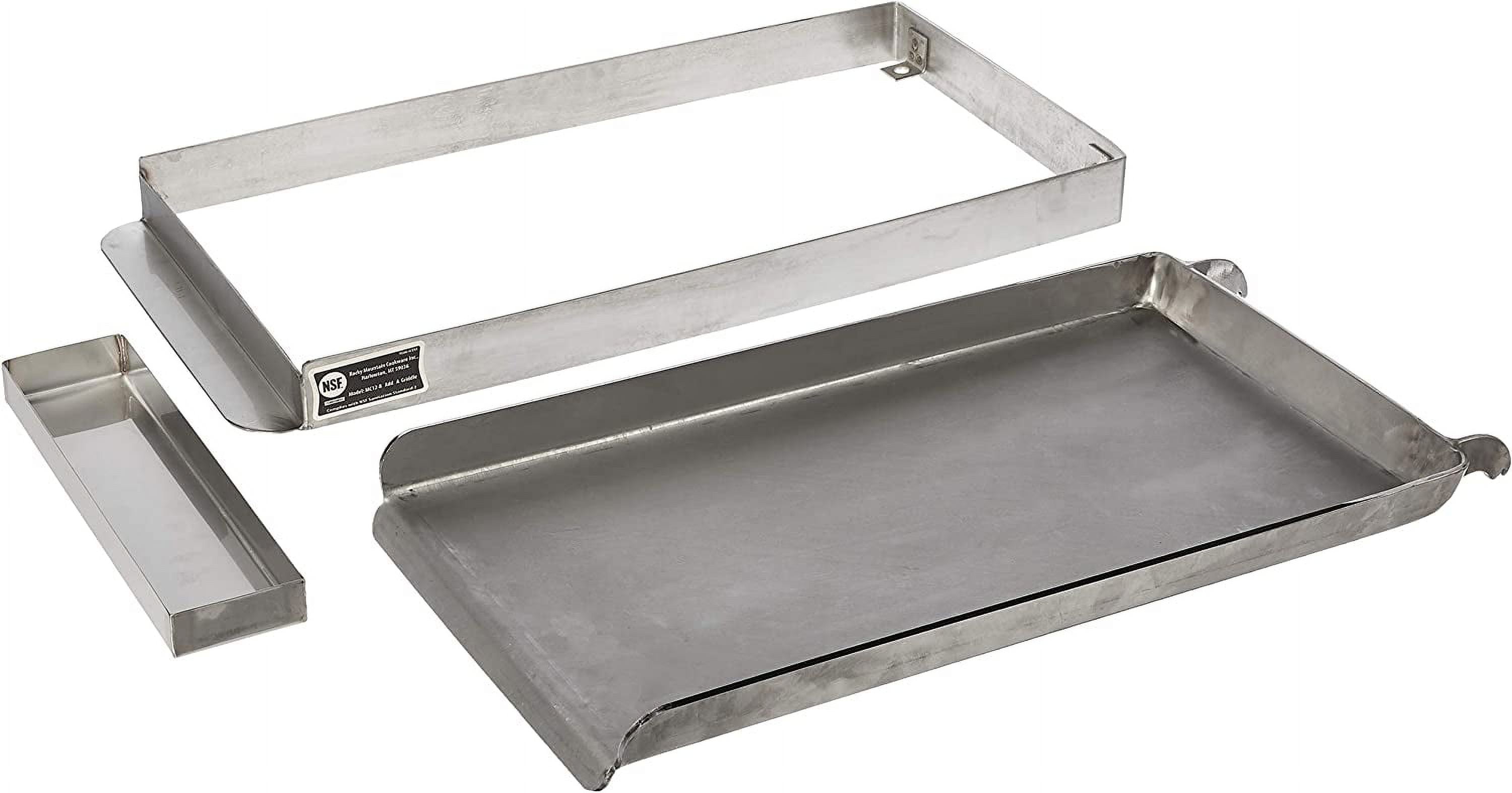 Rocky Mountain Cookware MC12-8 2-Burner Commercial Add on Griddle