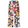 thumbnail image 2 of Gomelly Ladies Sleepwear Crew Neck Pjs Sets Loose Pajama Set Women Casual Dailywear 2 Piece Outfits Short Sleeve Nightwear Gray Flower XS, 2 of 4