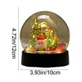 thumbnail image 3 of 1 PC Christmas Snow Globe Glass Ball Night Light, Christmas Tree Snowman Santa Plastic Ball Christmas Night Light for Home Decor Desk Lamp, Xmas Snowman Gift, 3 of 6