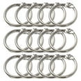 thumbnail image 1 of Loose Leaf Binder Ring, 15 Pack, 1 Inch, Binder Rings, Key Rings, Metal Book Rings for Index Cards, Flash Cards, Scrapbook, Photo Album, Silver Tone, 1 of 7