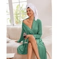 thumbnail image 3 of Ekouaer Kimono Robes for Women Long Lightweight Knit Bathrobe Shawl Soft Sleepwear Casual Ladies Loungewear, 3 of 6