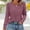 Purple, variant on Holzkary Long Sleeve Tops for Women 2025 Spring Fashion T Shirts for Women Crewneck Casual Loose Shirts Basic Tee Shirts for Women Buttons Cuff Tops Fall Lightweight Sweaters Fashion 2025 Black L