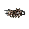 thumbnail image 2 of Gold Small Hair Barrettes for Women PC+Rhinestone Matte No Crease Flat Claw Clips, Large Strong Hold Barrettes for Thick & Thin Hair, French Duckbill Styling Accessories One Size, 2 of 4