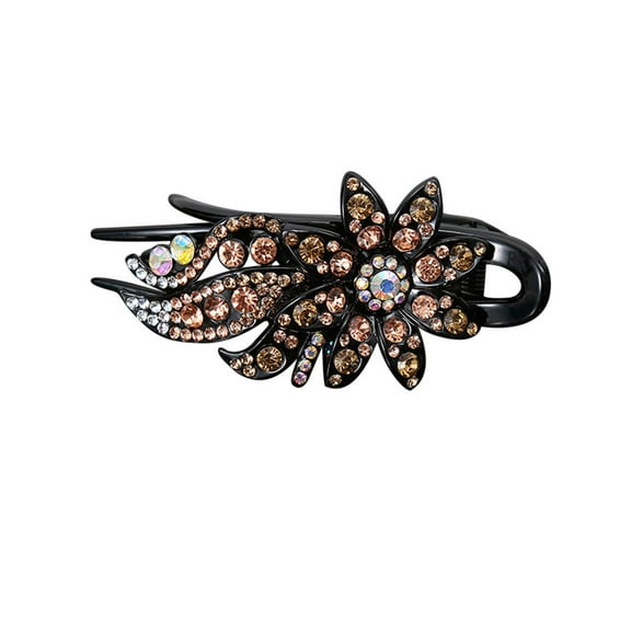 Yanyanz Handkerchiefs for Men, Hair Dovetail Flower Design Women Hair Clip Clip Flexible Accessory, Women's Handkerchiefs Gold One Size