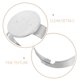 thumbnail image 2 of 20 anillos en blanco de 12 mm con base ajustable de acero inoxidable - Bandeja plana para joyería y manualidades (plateada), 2 of 8