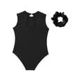 thumbnail image 4 of TTAO Gymnastics Leotards for Girls Practice Outfits Tumbling Ballet Dance Unitard Sleeveless Bodysuit Black 4, 4 of 5