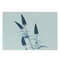 thumbnail image 3 of Flower Cutting Board, X-ray Picture of a Flower Floral Pattern Contemporary Modern Design Art Image, Decorative Tempered Glass Cutting and Serving Board, Small Size, Teal White, by Ambesonne, 3 of 5
