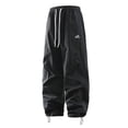 thumbnail image 1 of Zszcpp High Waisted Pants Men'S Straight Leg Sweat Plain Baggy Wide Leg Woven Long Basic Style Trousers Casual Trouser, 1 of 7