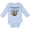 AE-Light Blue, variant on My Great Aunt Loves Me Cute Sloth and Baby Boys or Girls Long Sleeve Baby Bodysuit