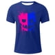 thumbnail image 3 of Camisetas de Cuello de la Tripulación de los Hombres de Poliéster Impreso en Seco Rápido, Cuello Redondo de Corte 3D para Gimnasio, Carrera, Ciclismo Y Ocasional, 3 of 4