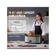 thumbnail image 2 of Electric Roaster Oven, 26 QT Turkey Roaster Oven With Self-Basting Lid, 1450W Roaster Oven With Defrost & Warm Function, Adjustable Temperature, Removable Pan & Rack, Fits Turkeys Up To 30LBS, 2 of 10