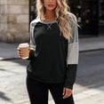 thumbnail image 2 of Nowekniz Womens Crewneck Sweatshirt Casual Loose Fitting Tops Long Sleeve T Shirt, 2 of 6