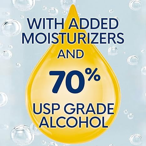 (4 pack) Germ-X Advanced Hand Sanitizer with Pump, Alcohol & Moisturizers, Original Fresh Scent, 33.8 fl oz.