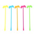 thumbnail image 1 of 25pcs Colorful Cocktail Stirring Sticks Coconut Tree Long Handle Picks Swizzle Stick for Juice Wine Milk (Mixed Colors), 1 of 7