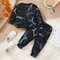 thumbnail image 5 of Towmus Toddler Baby Boys Dinosaur Clothes Long Sleeve Top & Pants Casual Wear 3-9 Months Fall Outfits Set, 5 of 9