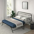 thumbnail image 2 of DHP Locky Metal Daybed with Pop Up Trundle Bed, Twin over Twin, Black, 2 of 26
