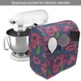 thumbnail image 2 of Botanic Stand Mixer Cover, Rural Blossoming Poppy Flower Nature Valley Summer Flourish Retro, Kitchen Appliance Organizer Bag Cover with Pockets, 5 Quarts, Pink Violet Blue Green, by Ambesonne, 2 of 4