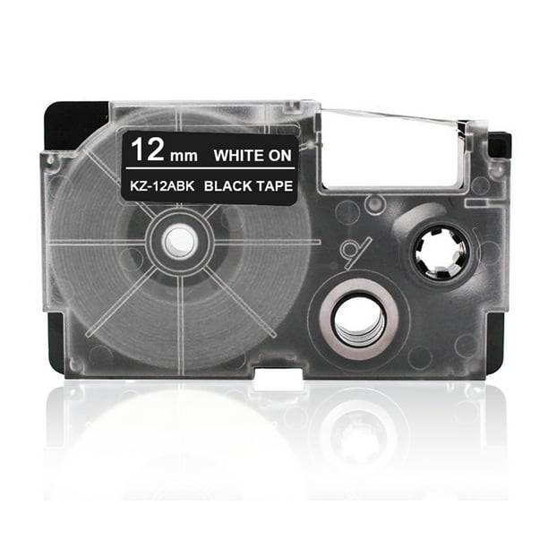 Homegeek 12mm Label Tape Compatible Tape Cartridge Ribbon Replacement for  Casio KL-60 KL-100 KL-170 KL-120 KL-180 KL-780 KL-820 KL-7400 KL-8700 ...