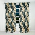 thumbnail image 2 of Designart "Sky Blue Petal Harmony" Floral Blackout Curtain Single Panel, 2 of 4