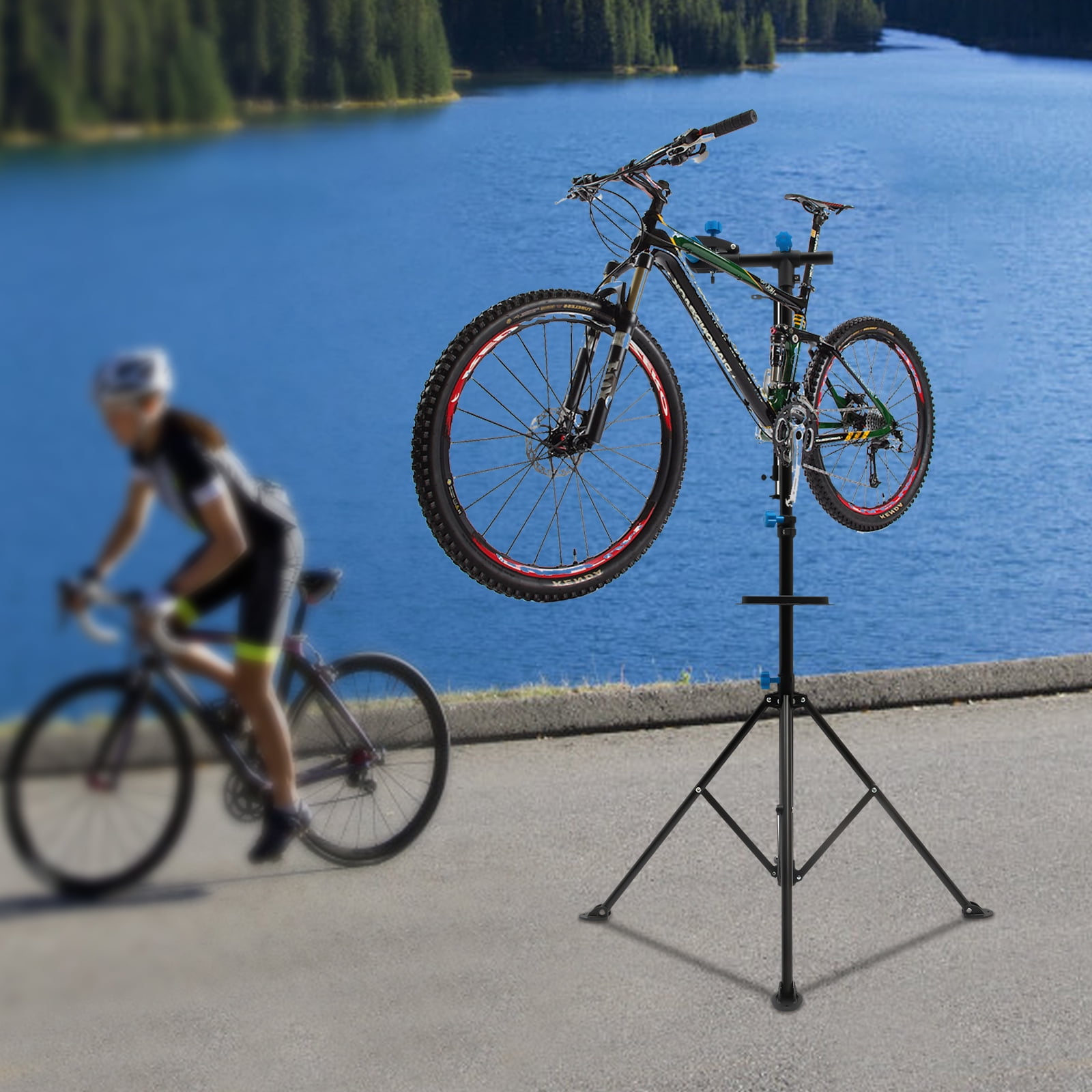 Miumaeov Bike Repair Stand Shop Home Bicycle Mechanic Maintenance Rack