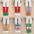 thumbnail image 2 of 6 pares de medias navideñas para niños de tubo medio calcetines cálidos de invierno de Navidad para niños, 2 of 3