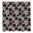 thumbnail image 2 of Ambesonne Circle Shower Curtain, Vintage Rounds Geometric Art, 69"Wx70"L, Blush Dusk, 2 of 4
