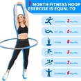 thumbnail image 3 of Exercise Hoops for Adults, Adjustable Fitness Weighted Hoop, Detachable Section Soft Fitness Hoop for Weight Loss, Fat Burning, Home Gym Core Workout, 3 of 7