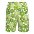 thumbnail image 6 of Naloa Kiwi Lemon Men's Beach Shorts, Surfing shorts, Swim trunks, Quick Dry Swim Trunks for Surfing Beach Fun - Large, 6 of 9
