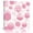 Pink, variant on Pink Marble Wall Art Painting on Canvas, Gold White Geometric Hexagon Modern Canvas Art Home Prints Wall Art Framed Modern Artwork for Living Room Bedroom Wall Decor 16x16in