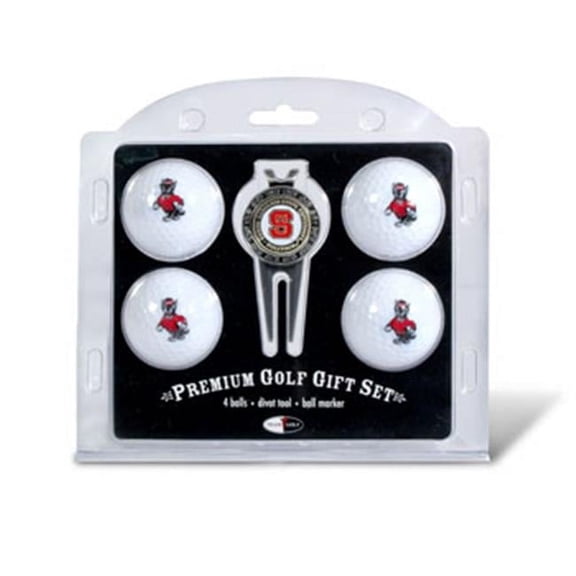 Team Golf North Carolina State Wolfpack Pack of 4 Golf Balls and Divet Tool Gift Set