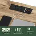 thumbnail image 7 of Furinno Just 3-Tier Turn-N-Tube Open Storage End Table with USB and Type-C Charging Port, Espresso/Black, 7 of 7