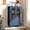 Blue + MDF+glass, variant on 46.5'' Glass Display Cabinet with Ribbed Glass Doors,Wooden Curio Cabinet with 2 Drawers & Adjustable Shelf, Freestanding Buffet Cabinet Unit for Living Room Dining Room, Blue