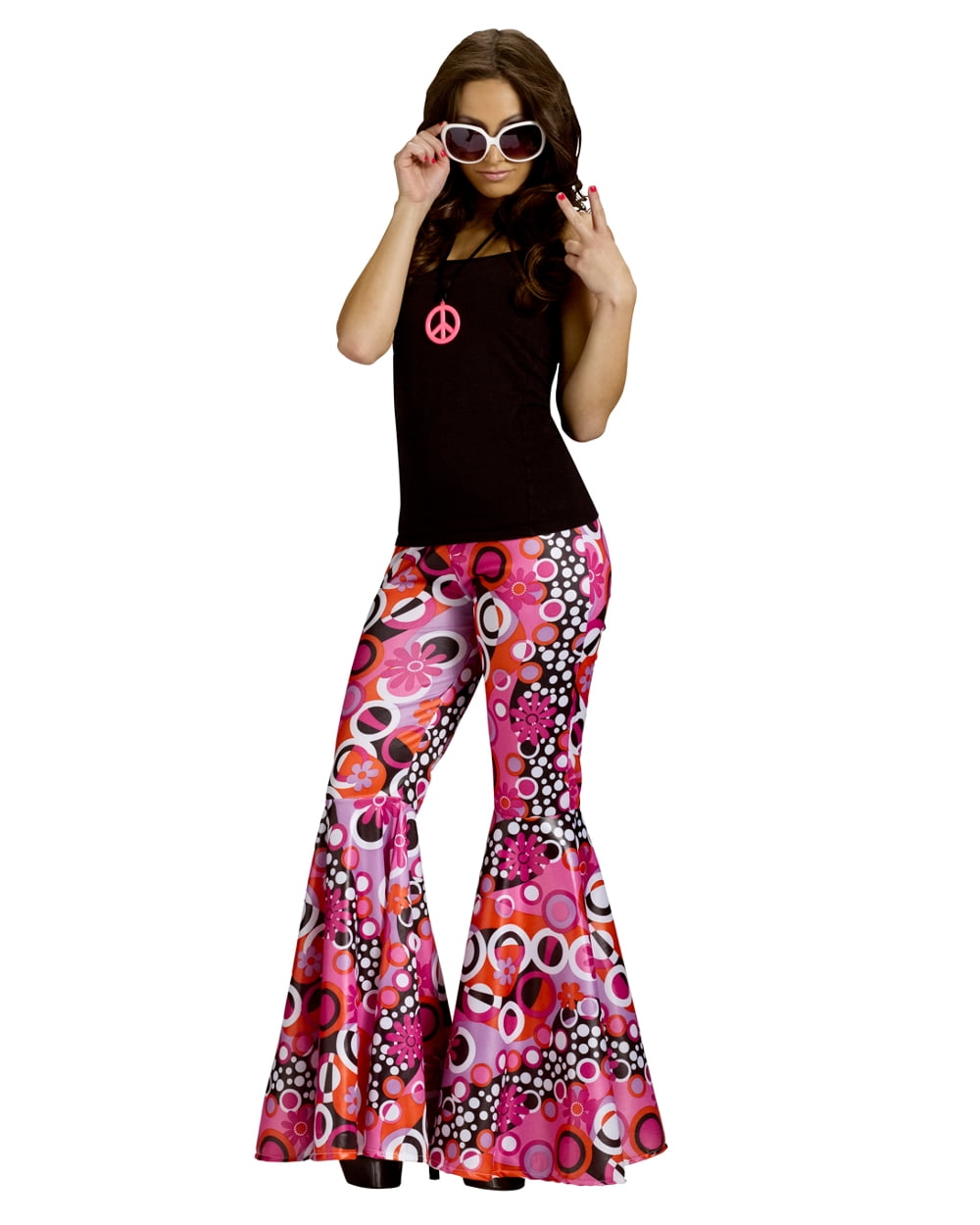 Forum Novelties Women's Generation Hippie Wild Swirl Bell-Bottom Costume  Pants, Multi, One Size : : Clothing, Shoes & Accessories