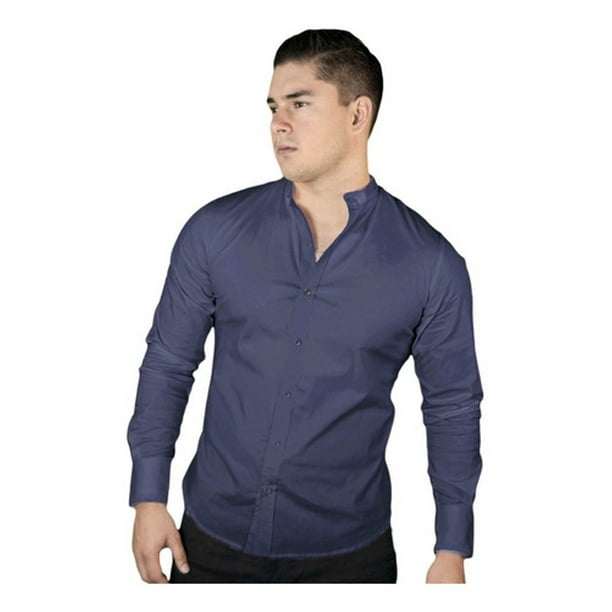 Camisa Manga Larga Stretch Caballero, Slim Fit Chili Beans Aqua Ropa de hombre T CH