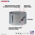 thumbnail image 2 of Lenox Carbide Hole Saw LXAH3 - Tungsten Carbide Cutting Edge - 3-Inch 76 mm, 2 of 6