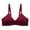 Wine, variant on LYEAA Wireless Bras for Women Plus Size Soft No Wire Push up Everyday Bras Support Solid Lightly Lined Lift Sleep Bras Comfortable Wirefree Breathable Shaping Daily Bralette Red S